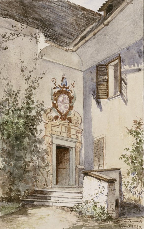Bled - Eingang zur Schlosskapelle von Ladislav Benesch