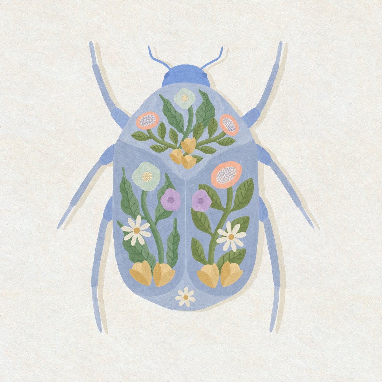 Frühlingsblüten Käfer, 2023 von Lady Ann de Borja