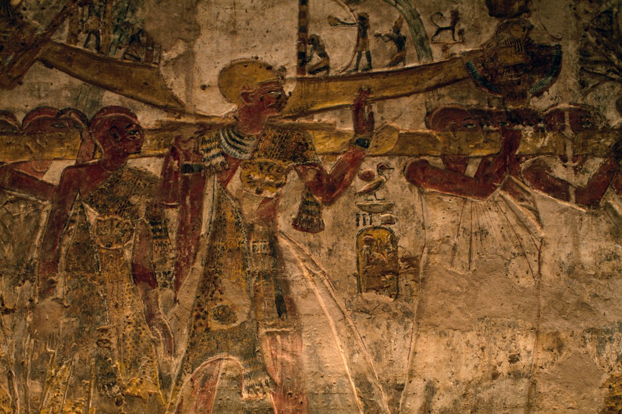 Basrelief aus dem Tempel von Derr, Unter-Nubien, Ägypten, ägyptische Zivilisation, Neues Reich, Dynastie XIX von Amadeo (after) Modigliani