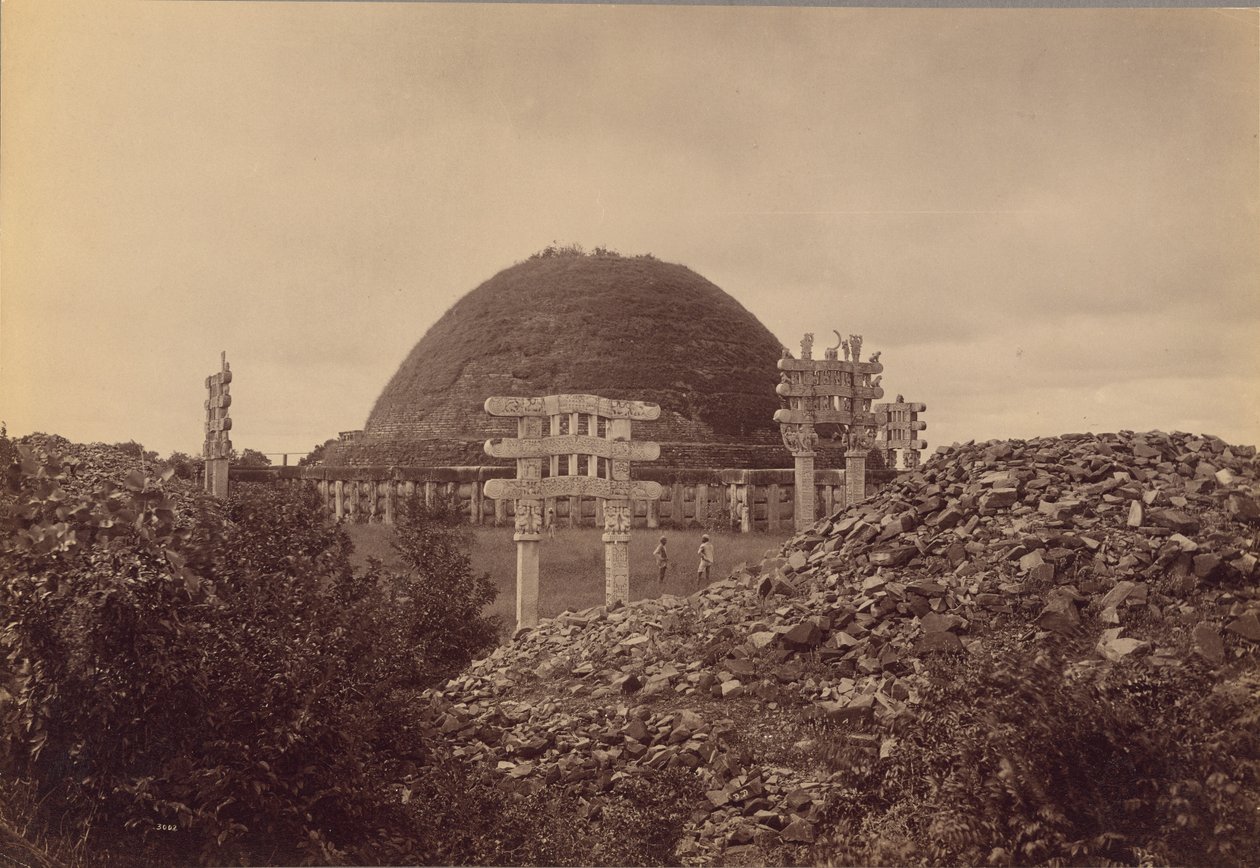 Gesamtansicht von Sanchi Tope, Bhopal-Distrikt von Lala Deen Dayal