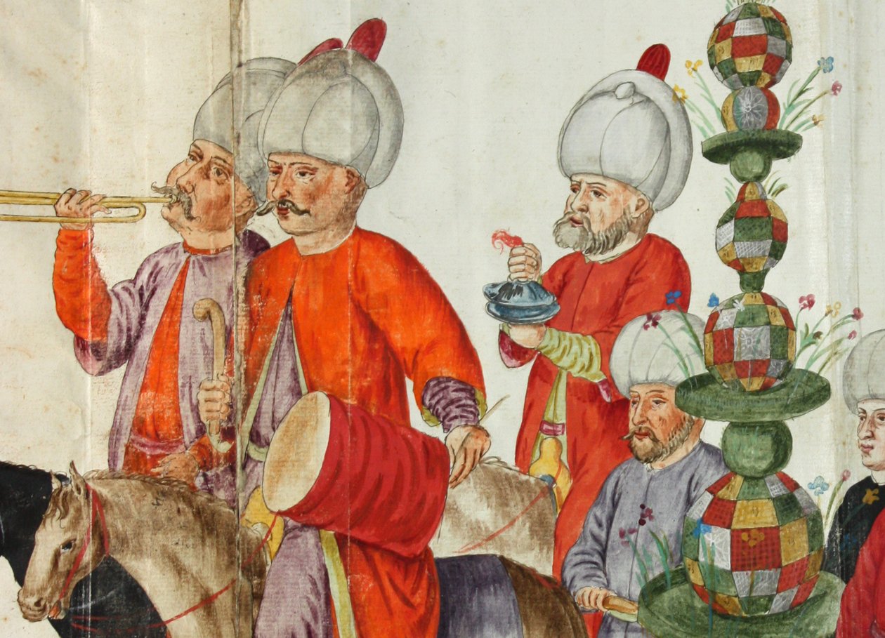 Illustration aus Lambert de Vos Kostümbuch von 1574, jetzt in der Staats- und Universitätsbibliothek Bremen von Lambert de Vos de Vos