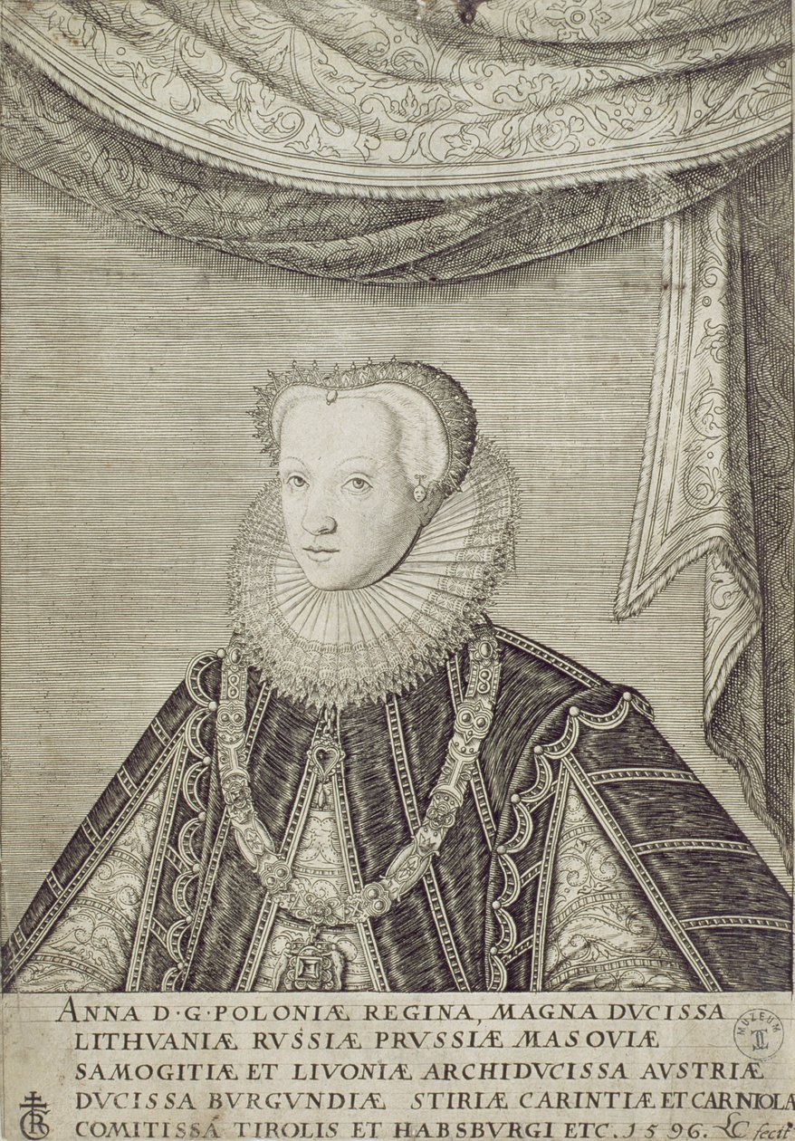 Anna Habsburg (1573-98), Königin von Polen, 1596 von Lambert Cornelis