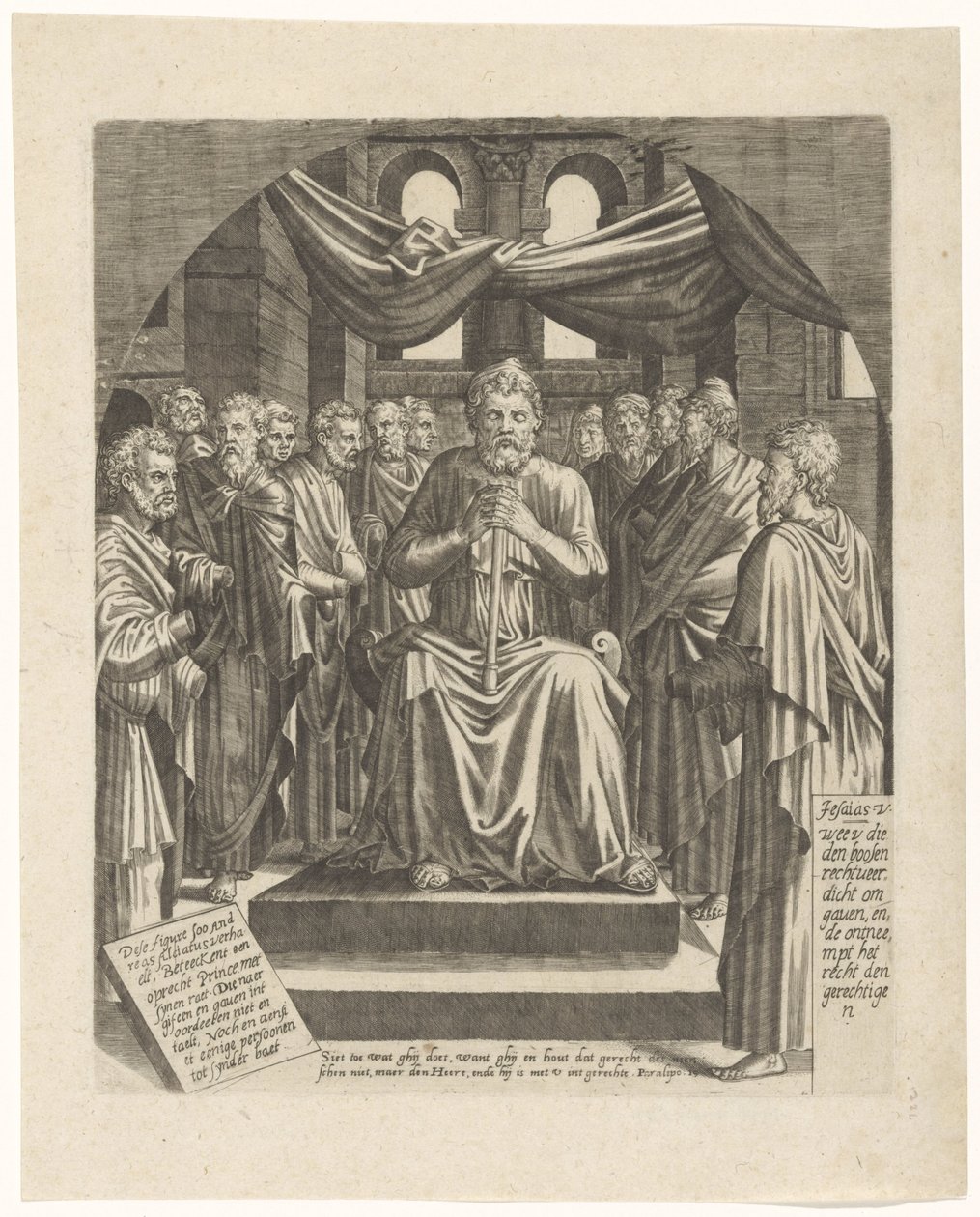 Der gerechte Fürst (Allegorie auf gute Regierung) von Lambertus Suavius
