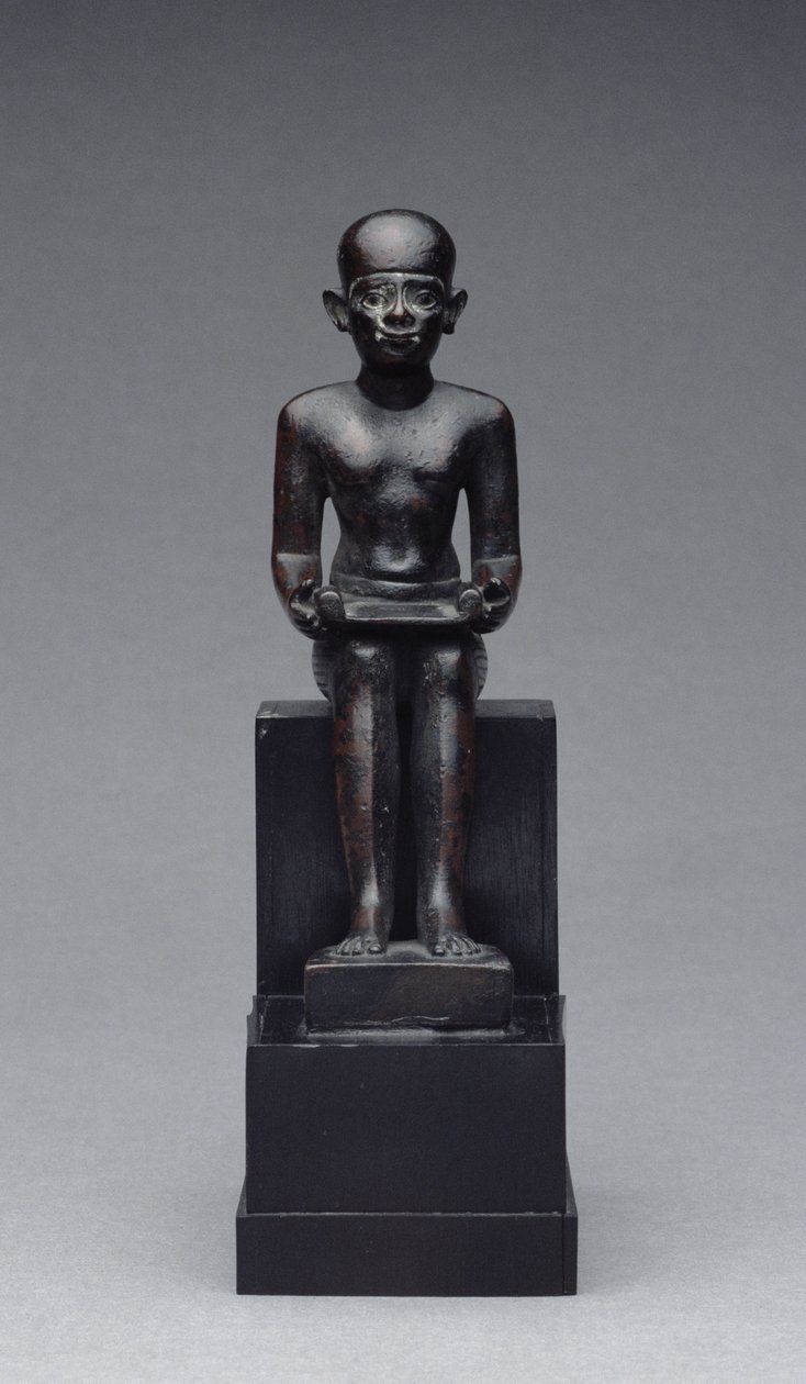 Figur des Imhotep (ca. 2635-2595 v. Chr.) Spätzeit von Late Period Egyptian