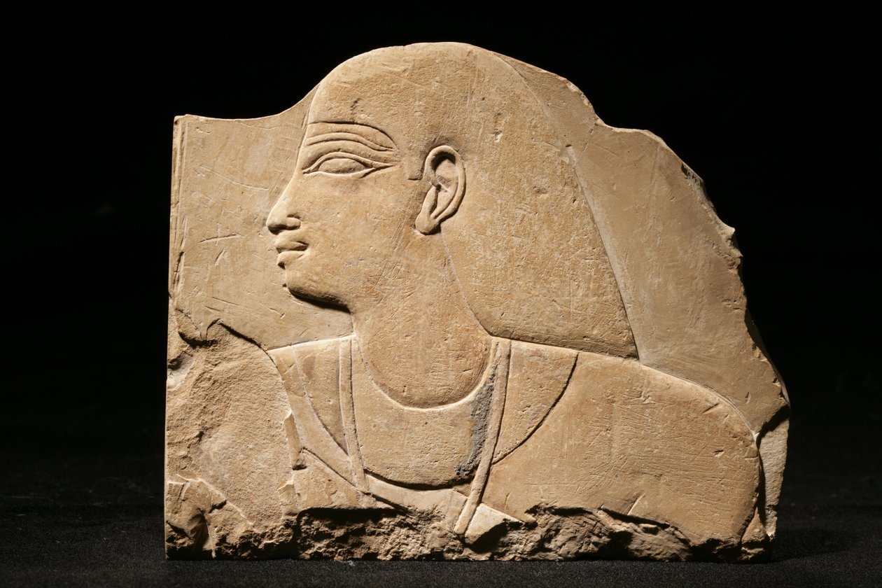 Mentu-em-hat, späte 25. Dynastie-frühe 26. Dynastie, ca. 660-650 v. Chr. (Kalkstein) von Late Period Egyptian