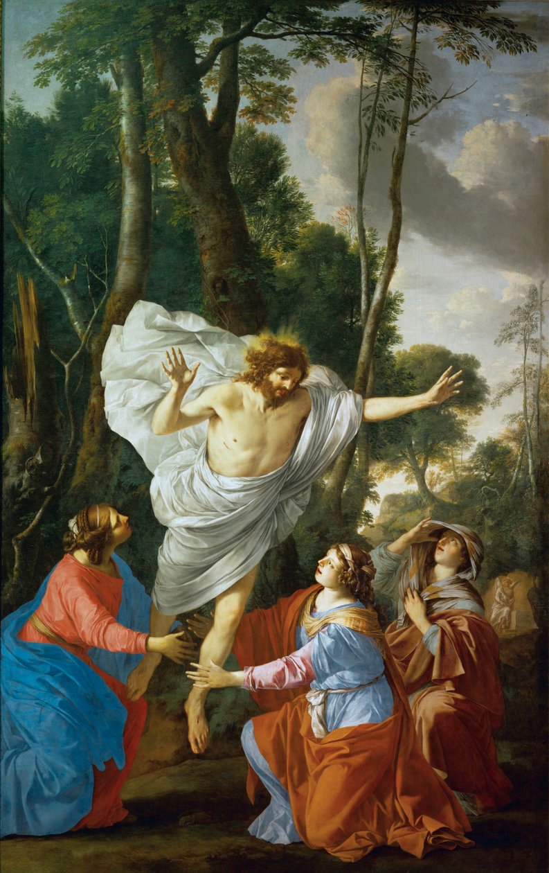 Erscheinung Christi an die drei Marien von Laurent de (workshop of) La Hyre