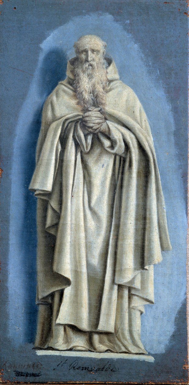 Der betende Heilige Romuald. Gemälde von Laurent de La Hyre, 17. Jahrhundert von Laurent de la Hyre