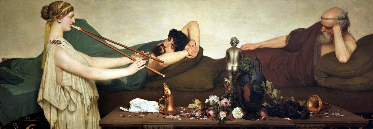 Pompejanische Szene oder Die Siesta von Lawrence Alma-Tadema