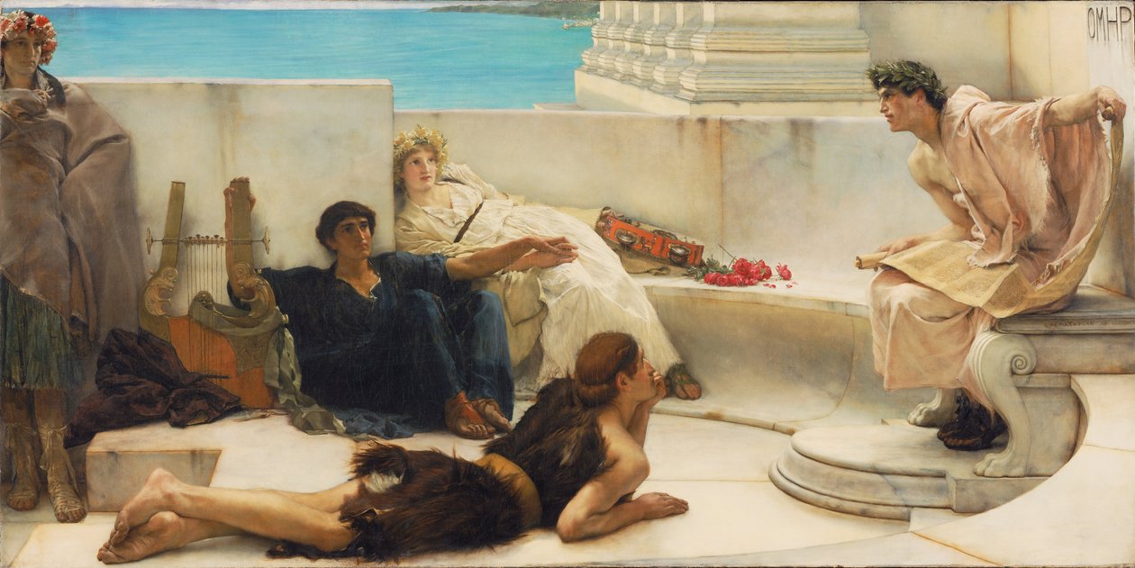 Eine Lesung aus Homer von Lawrence Alma-Tadema