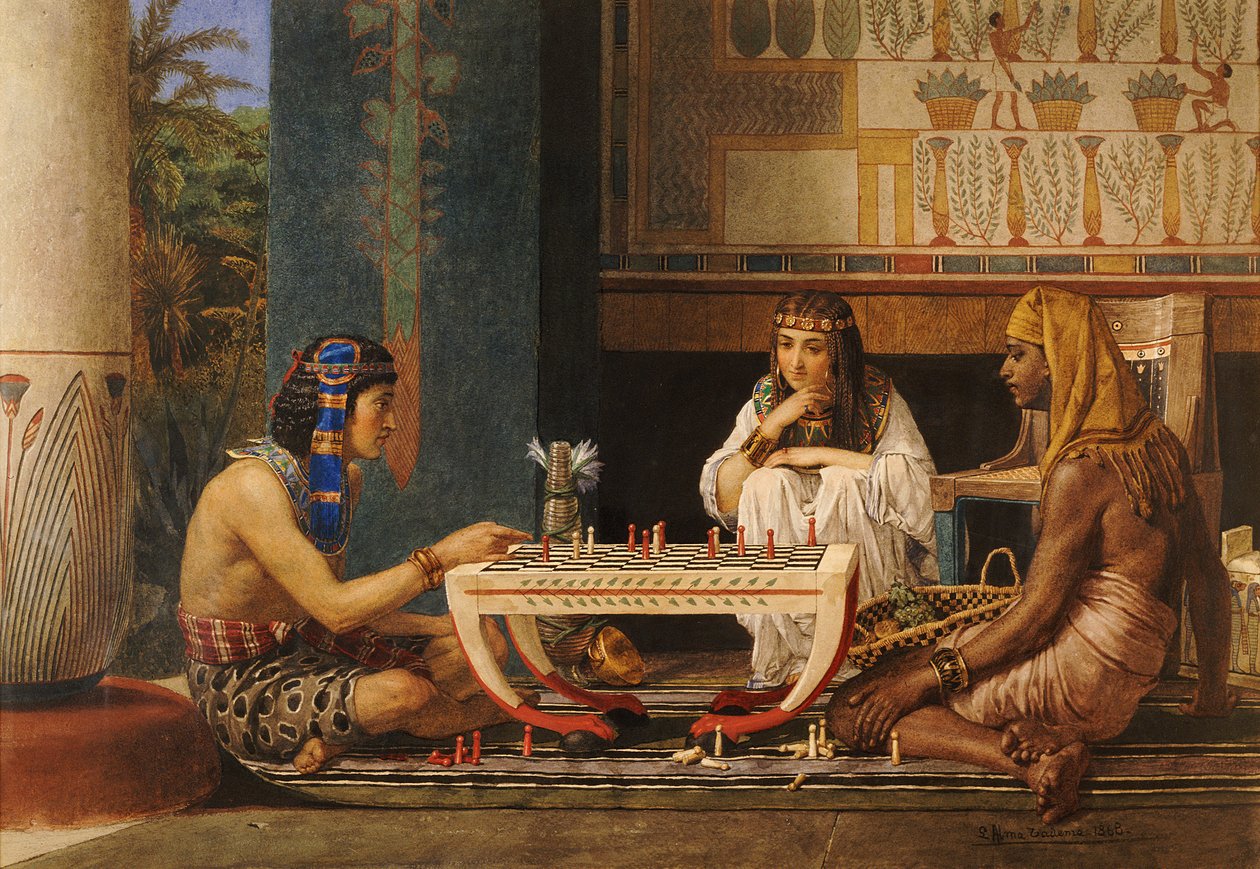 Ägyptische Schachspieler, 1868 von Lawrence Alma Tadema
