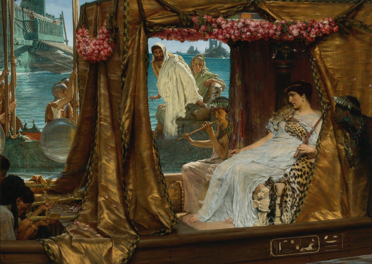 Das Treffen von Antonius und Kleopatra von Lawrence Alma Tadema