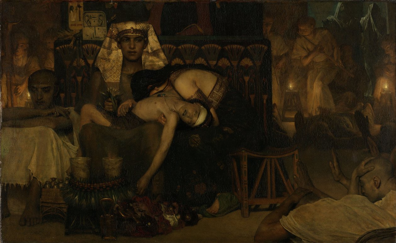 Der Tod des Erstgeborenen des Pharaos von Lawrence Alma-Tadema