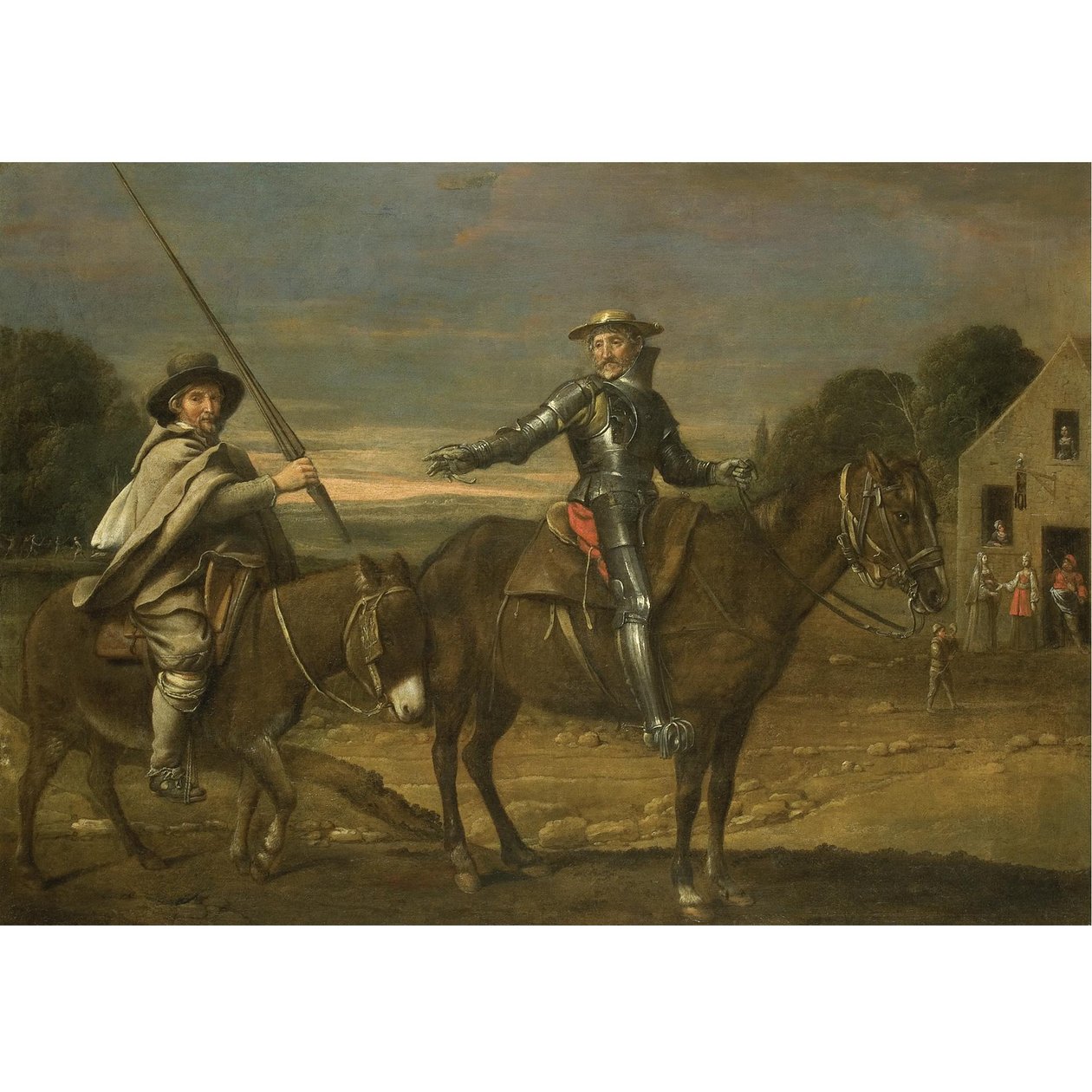 Don Quixote und Sancho Panza von Le Nain Brothers