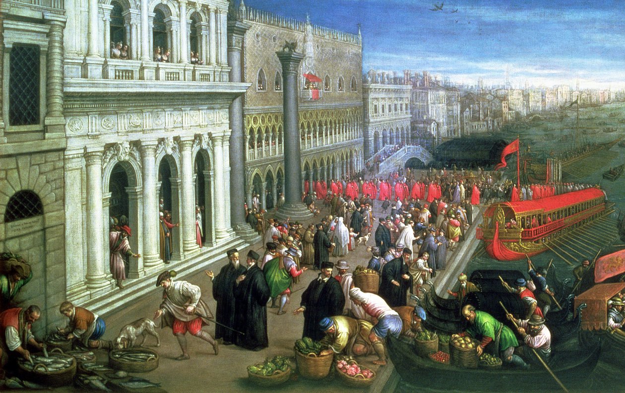 Die Riva degli Schiavoni, Venedig von Leandro da Ponte Bassano
