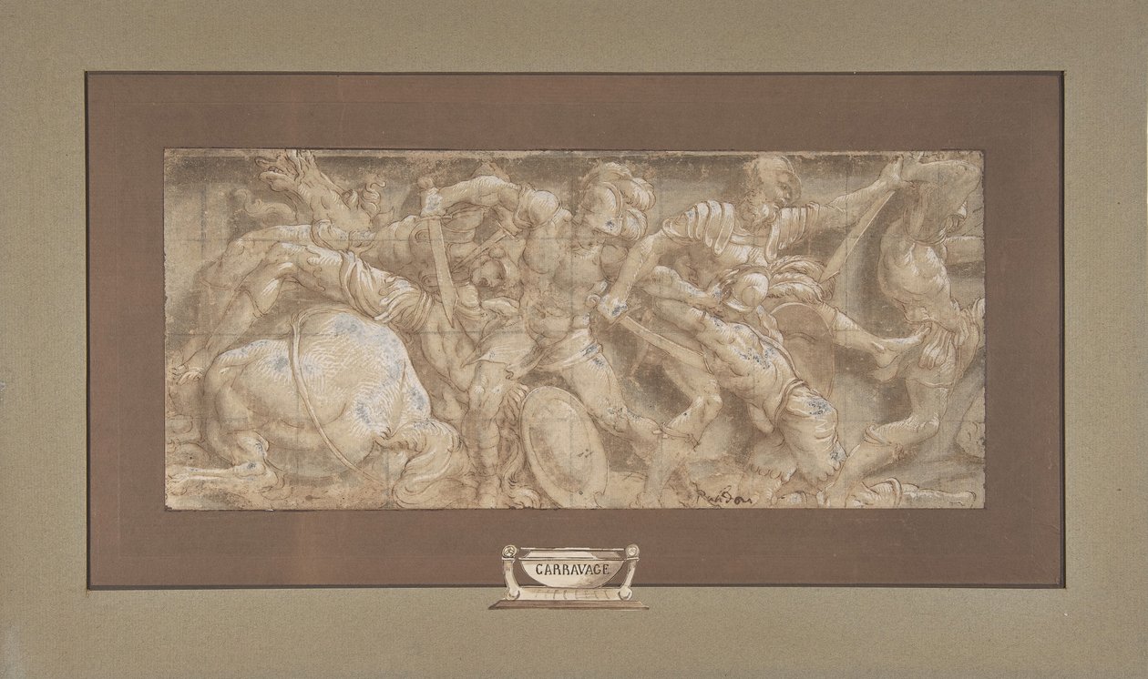Schlachtenszene, 1511-87 von Lelio Orsi