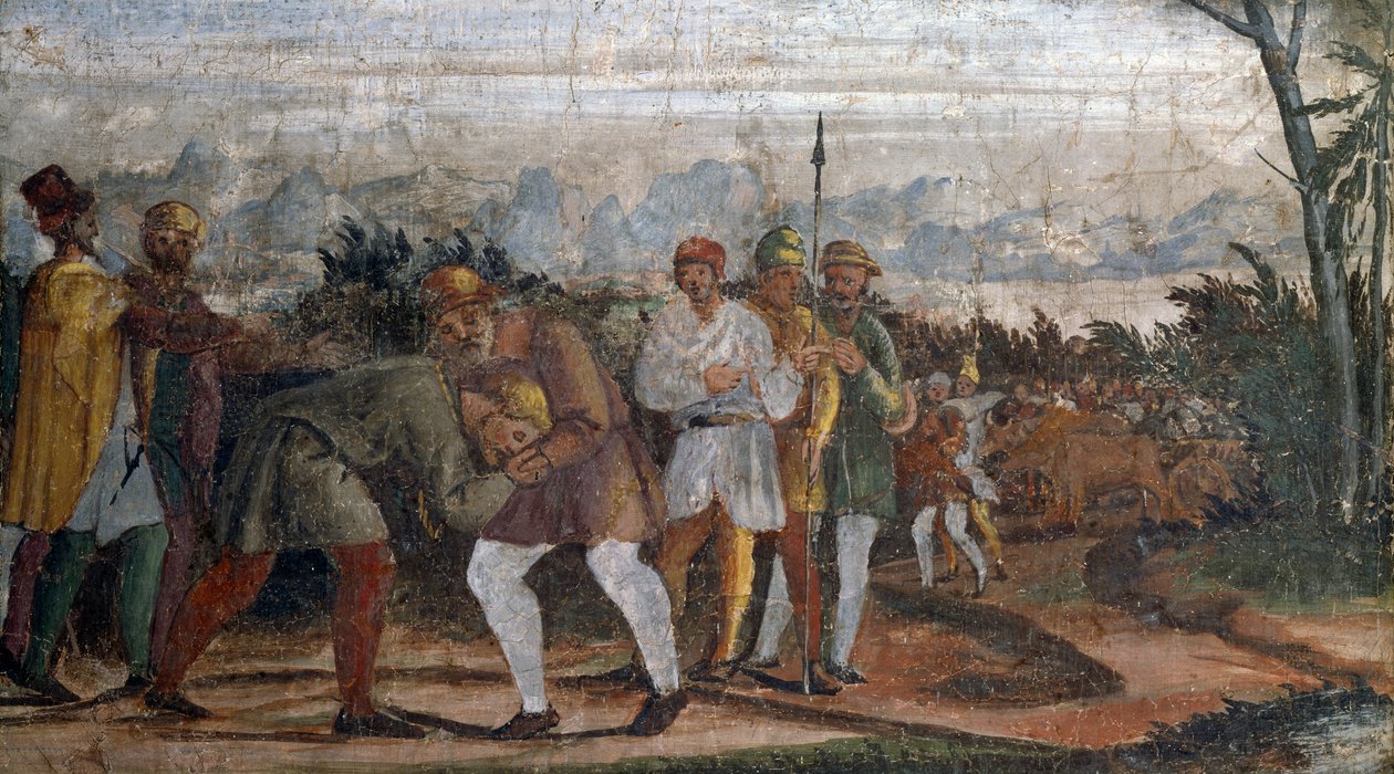 Szene aus dem Leben des verlorenen Sohnes, von Kreis des Lelio Orsi (1511-1587) von Lelio Orsi da Novellara