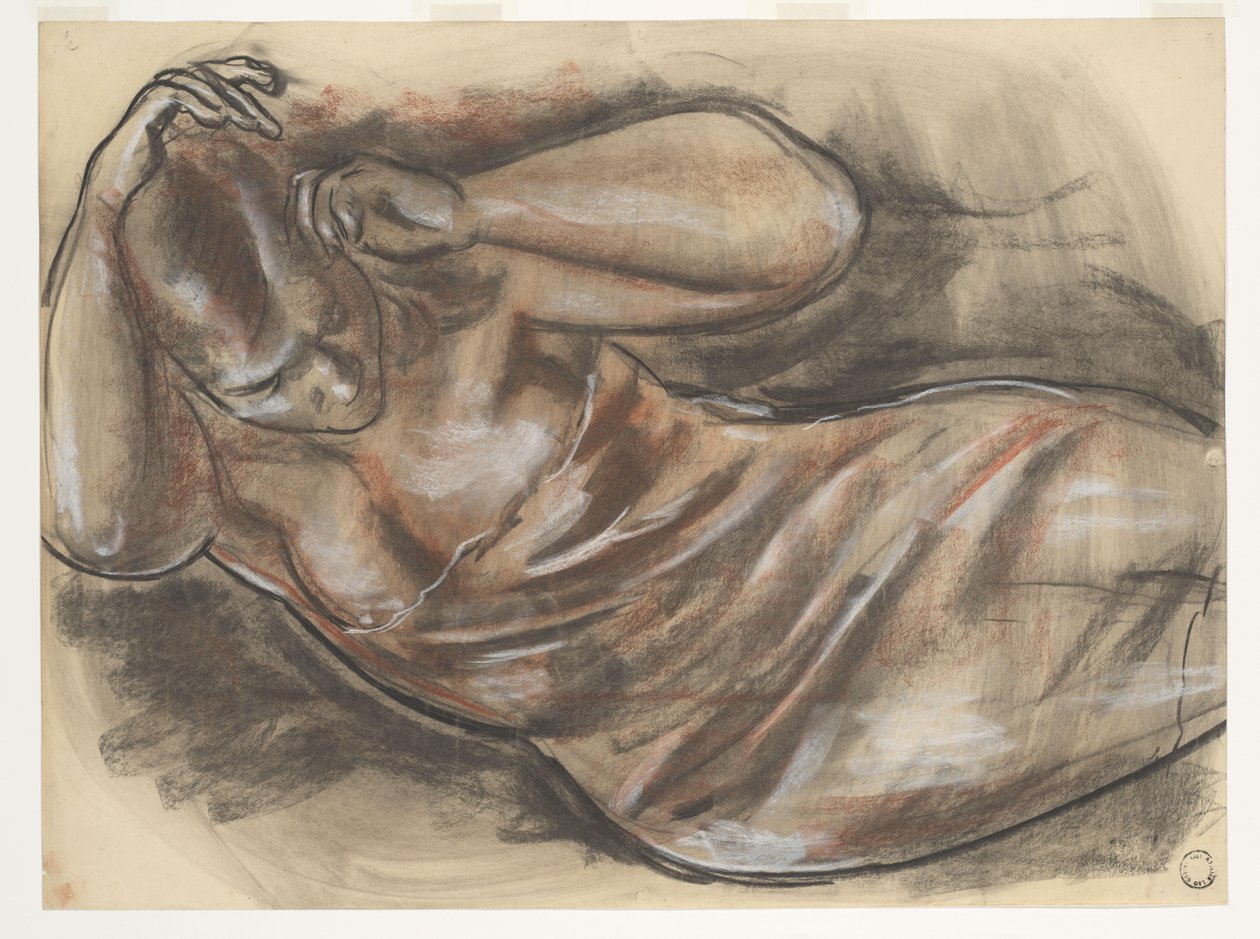 Liegender Akt von Leo Gestel (signed by artist)