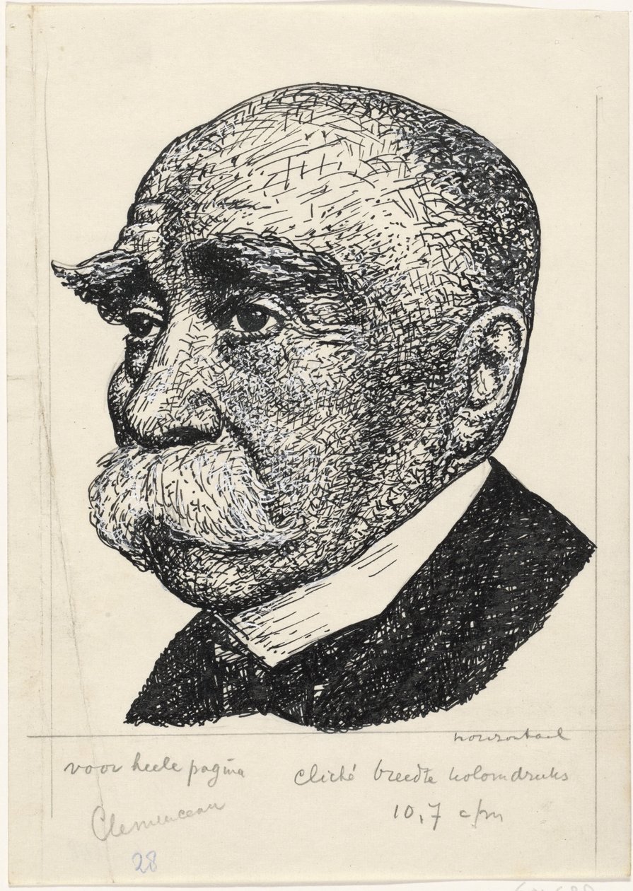 Porträt von George-Eugène-Benjamin Clemenceau von Leo Gestel
