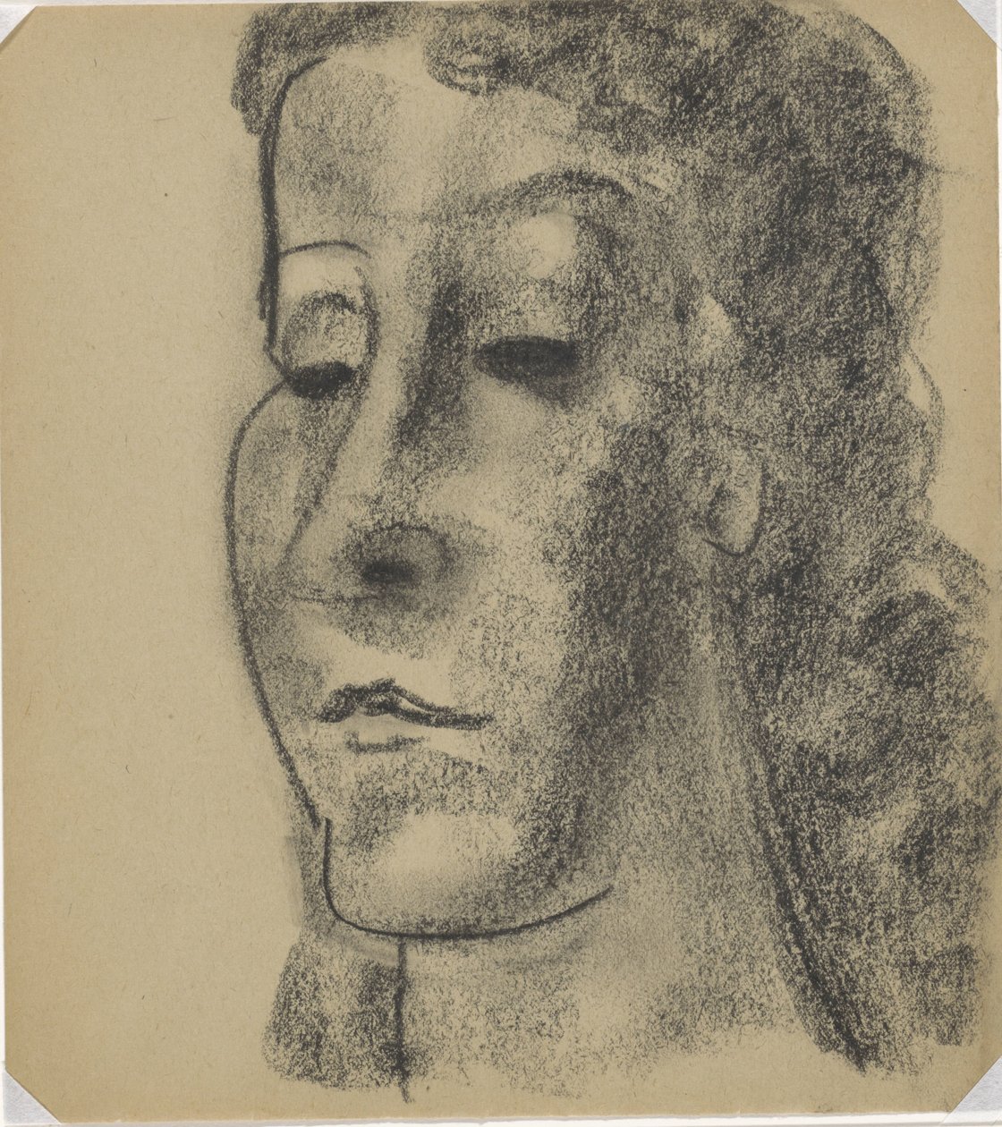 Porträt einer Frau, dreiviertel nach links von Leo Gestel