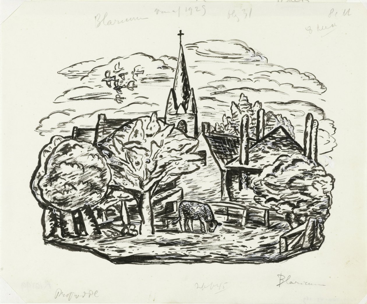 Vignette für die Biografie von Gestel durch Prof. W. van der Pluym von Leo Gestel