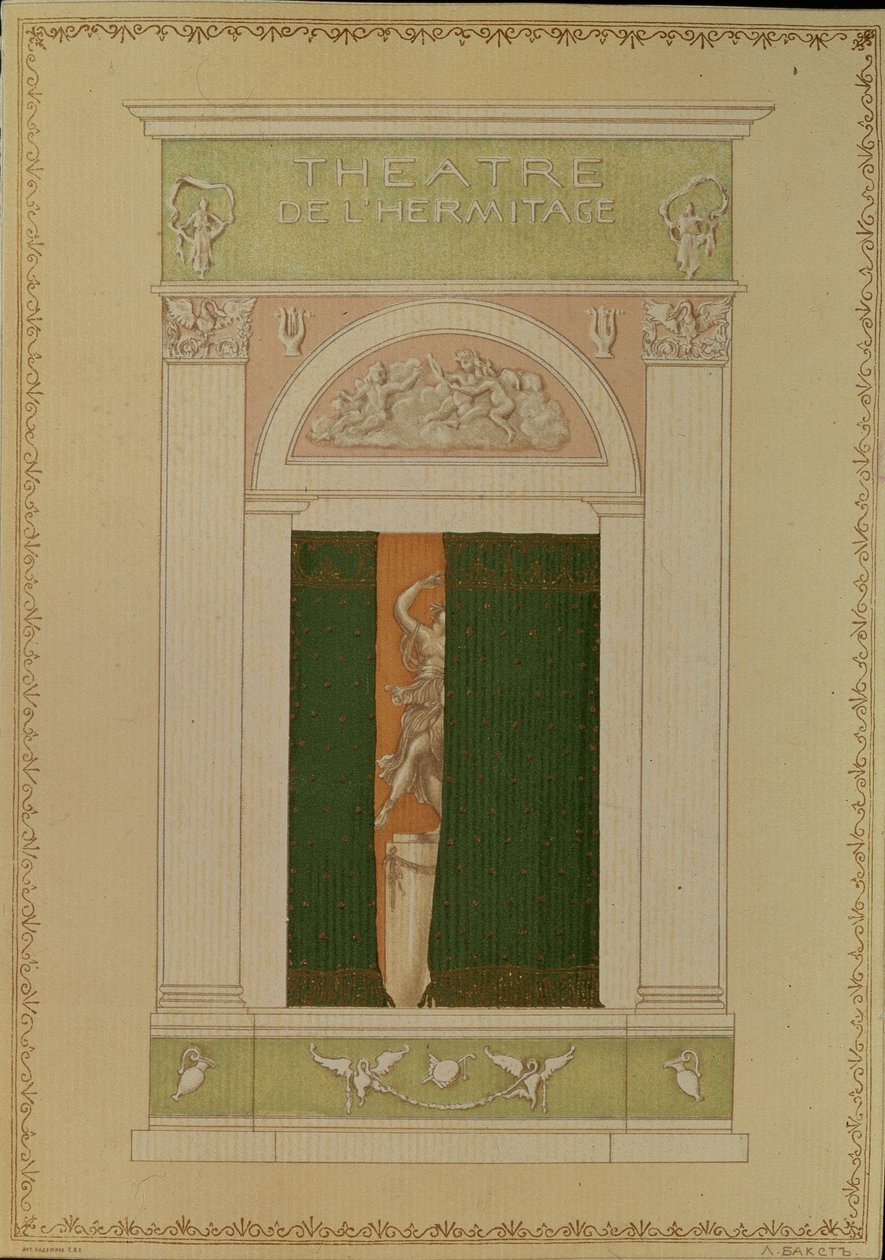 Titelblatt für zeitgenössisches Ballett, 1902 von Leon Bakst