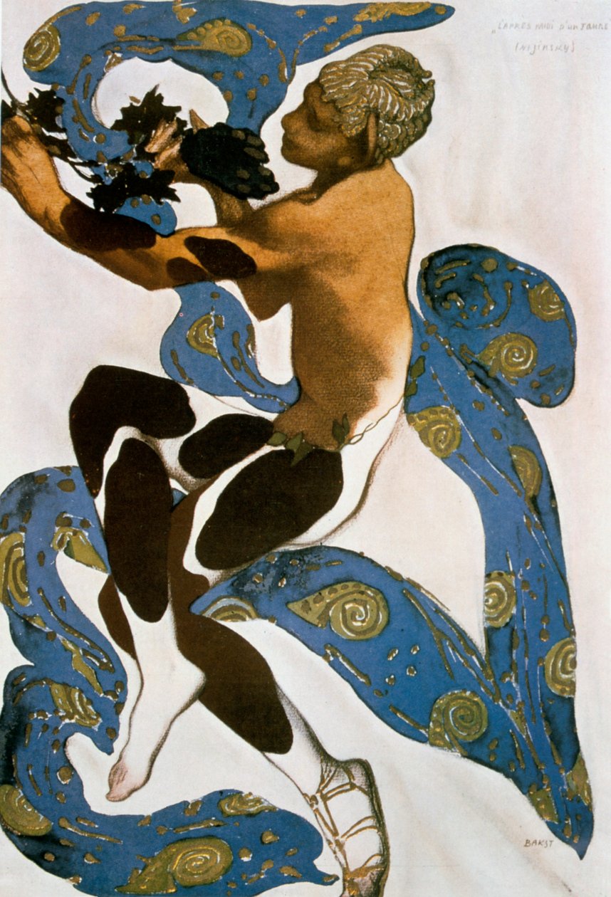 Der Faun Nijinsky, Kostümentwurf für die Ballets Russes, 1912 von Leon Bakst