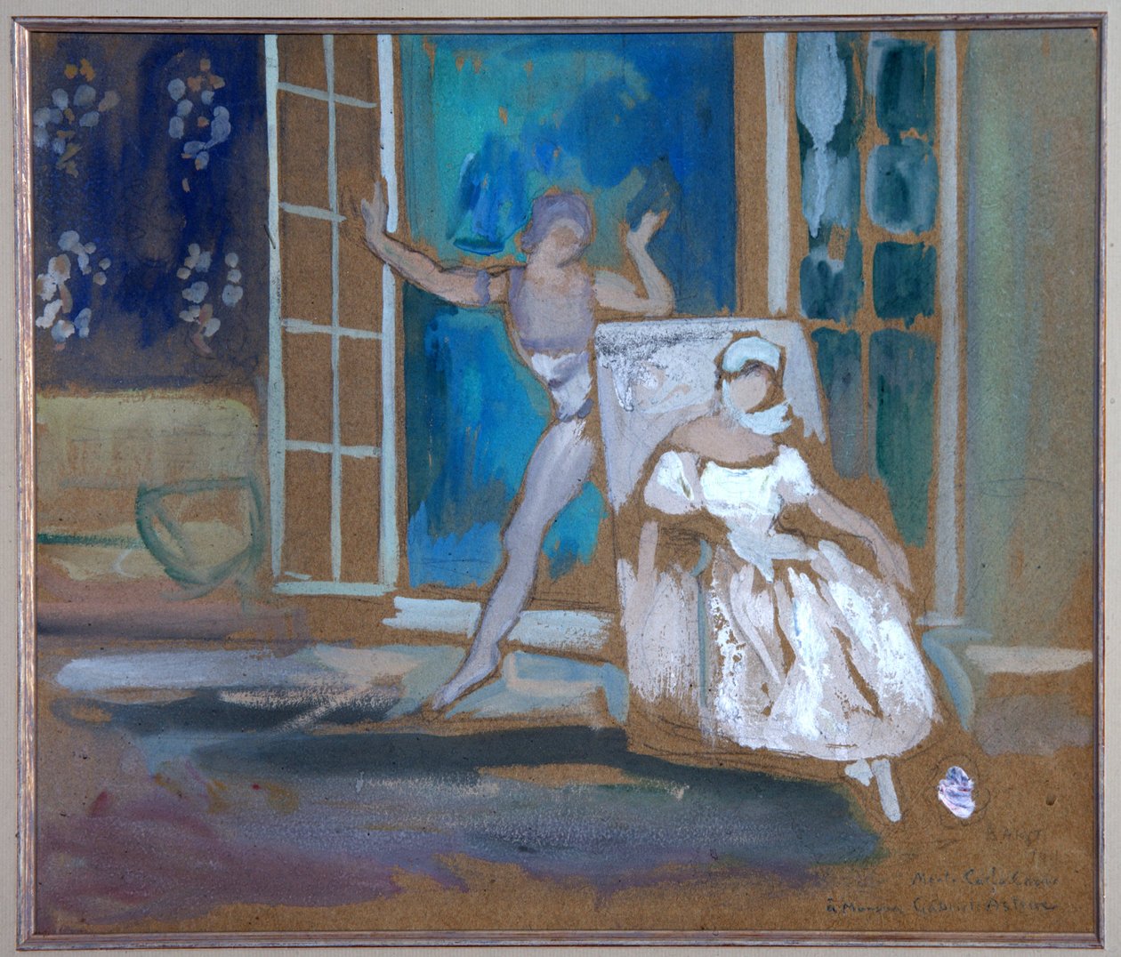 Vaslav Nijinski (1889-1950) und Tamara Karsavina (1885-1978) im Ballett "Le spectre de la rose" von Leon Bakst
