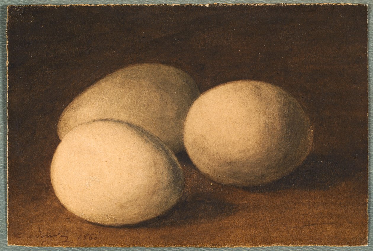 Drei Eier (Trois oeufs) von Léon Bonvin
