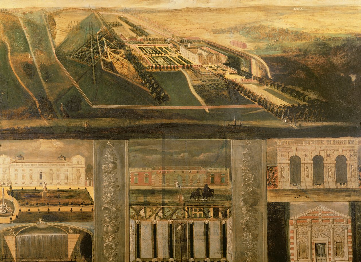 Topographische Ansicht von Wilton, ca. 1710 von Leonard Knyff