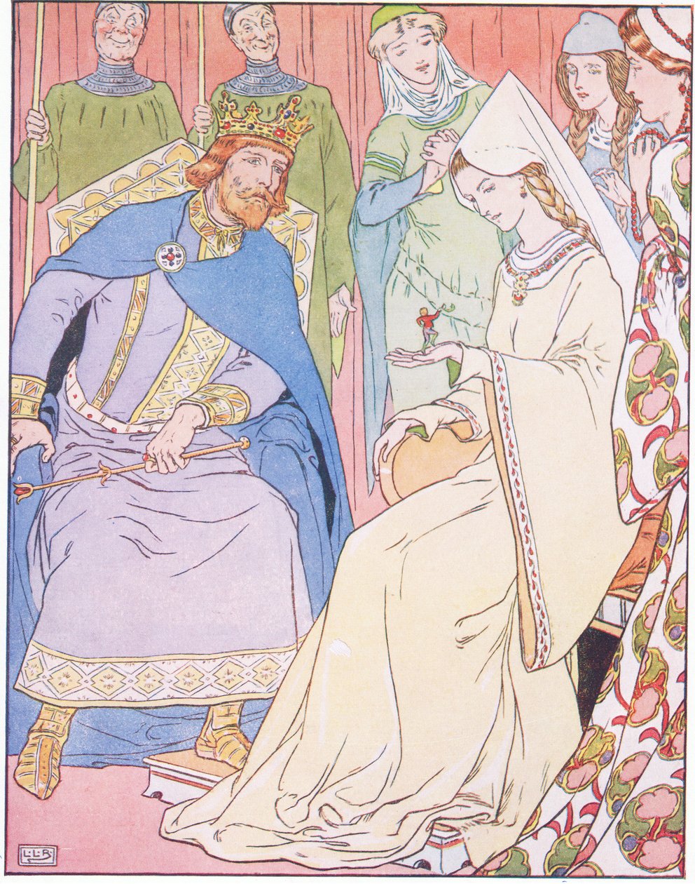 Die Königin war entzückt von dem kleinen Jungen von Leonard Leslie Brooke