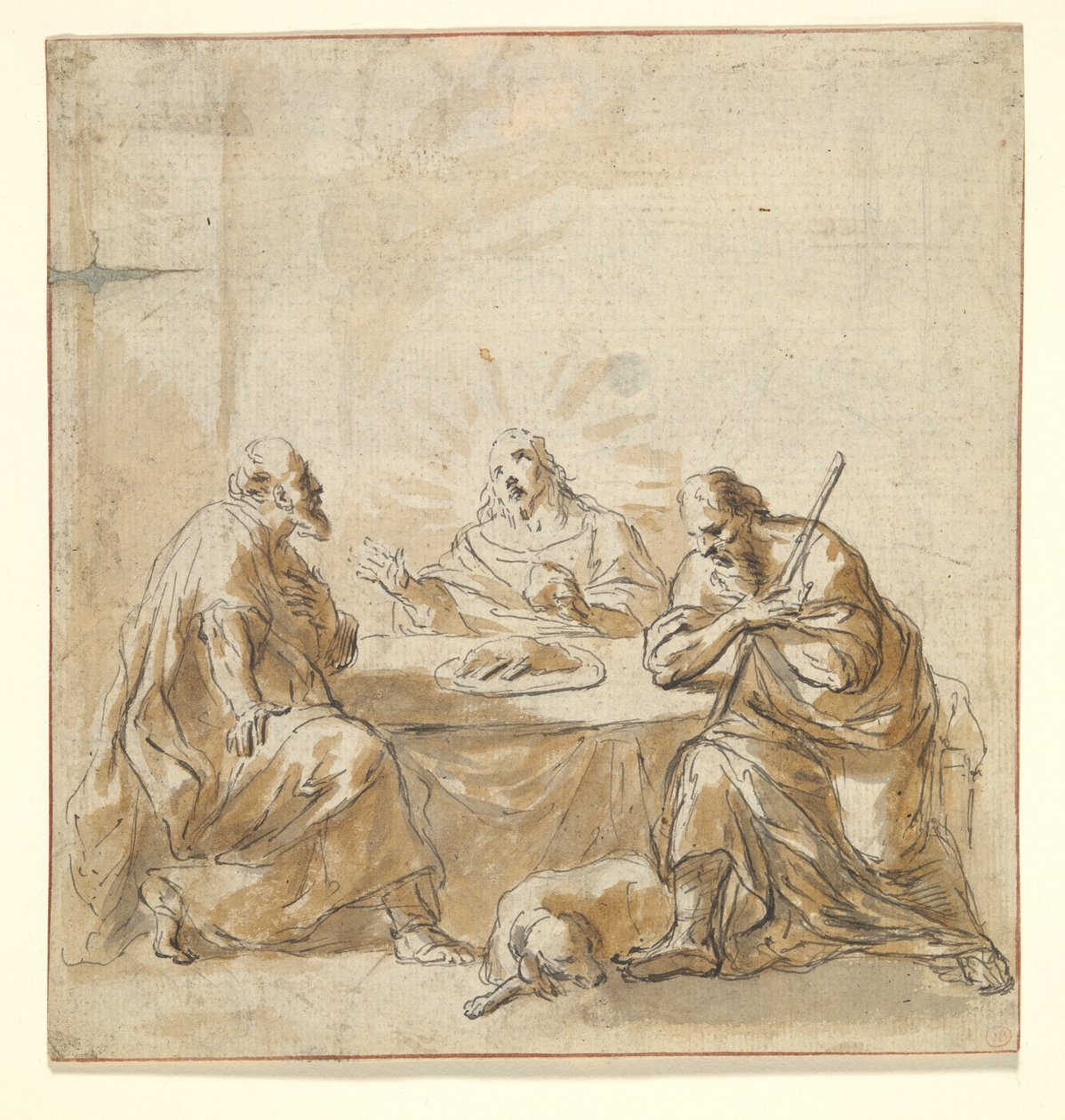Abendmahl in Emmaus von Leonard Bramer