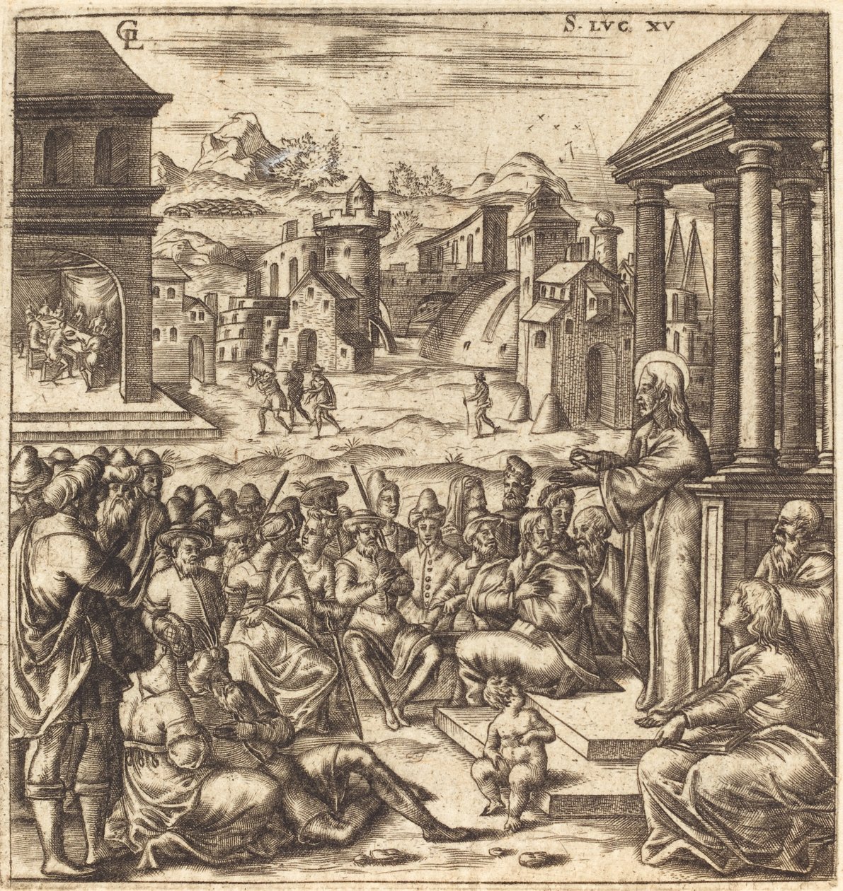 Die Gleichnisse vom verlorenen Schaf, der Frau mit den Silbermünzen und dem verlorenen Sohn von Leonard Gaultier