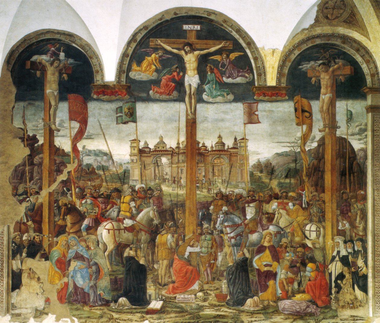 Montorfano, Kreuzigung von Leonardo da Vinci