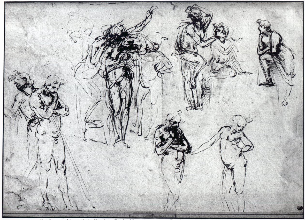 Studie von nackten Männern von Leonardo da Vinci