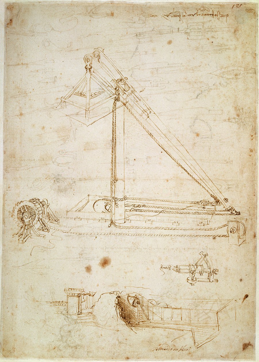 Kriegsmaschine von Leonardo da Vinci