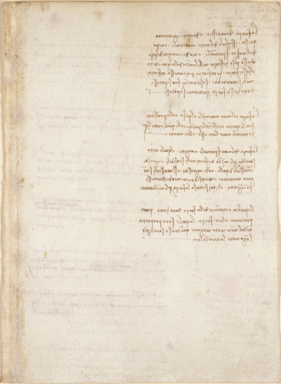 Leonardo da Vincis Notizen aus 