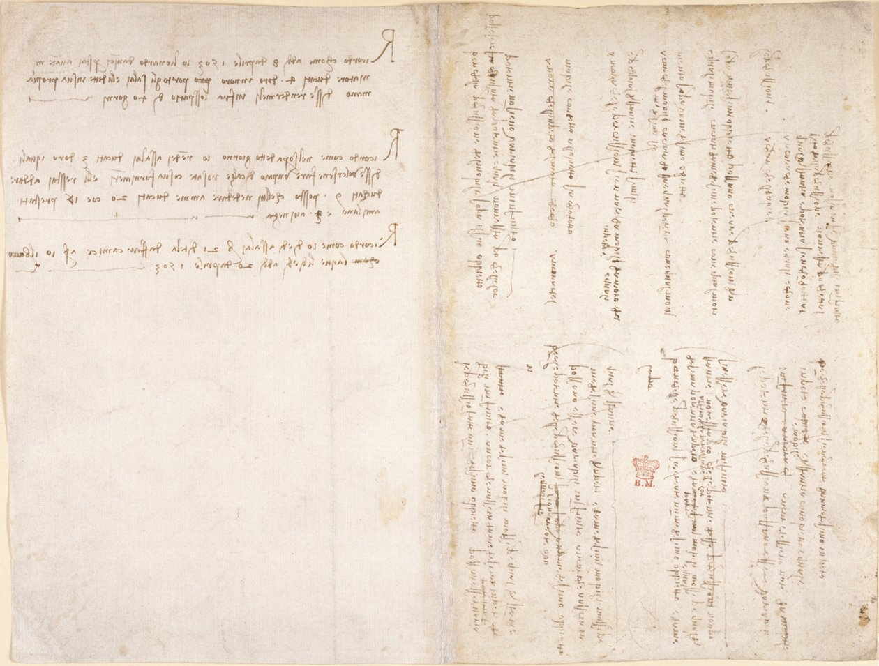 Leonardo da Vincis Notizen aus dem 