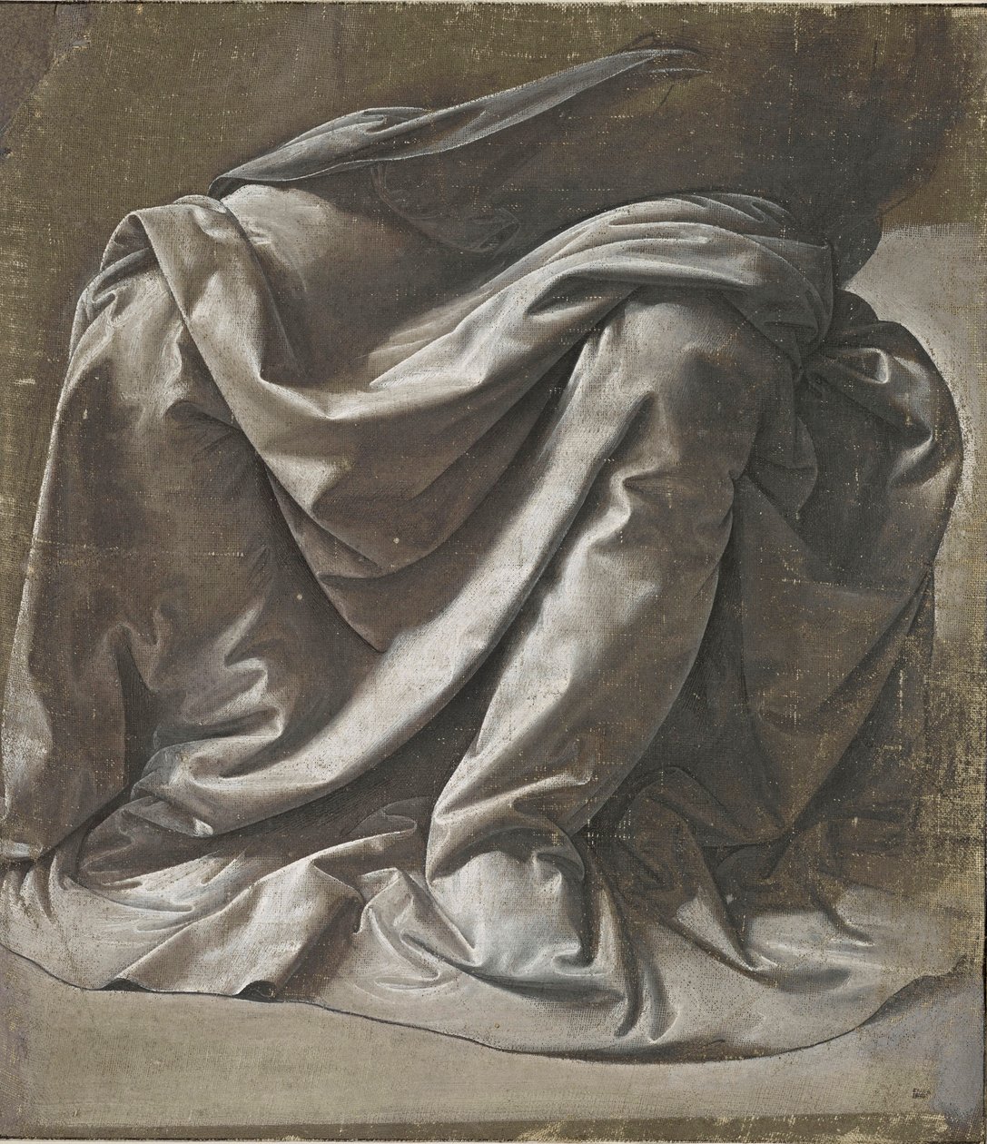 Draperie für eine sitzende Figur, ca. 1478 von Leonardo da Vinci