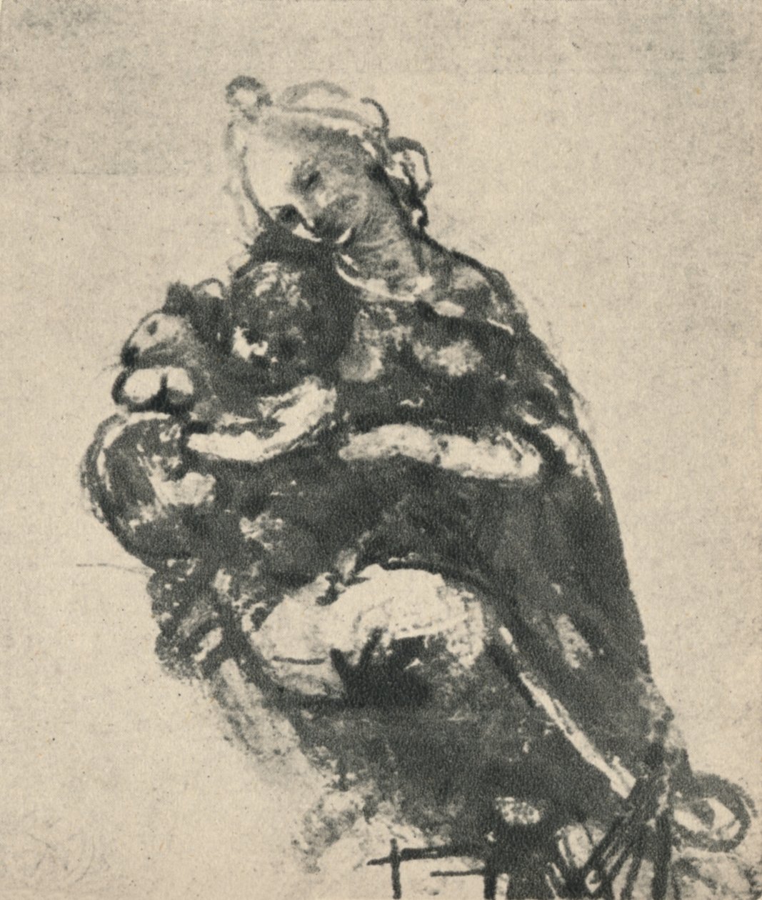 Madonna und Kind mit einer Katze, um 1475 von Leonardo da Vinci