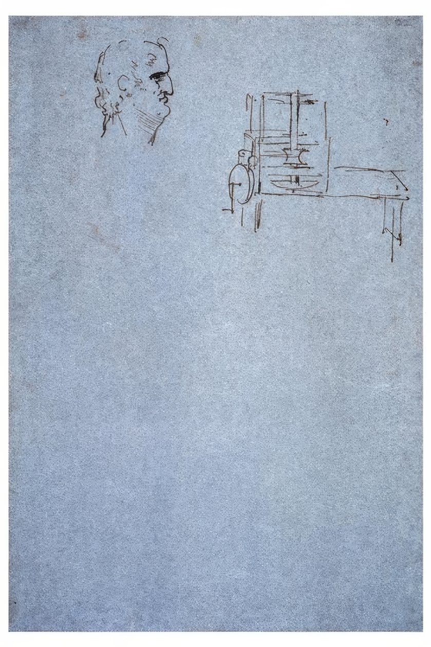 Männliches Profilbildnis von Leonardo da Vinci