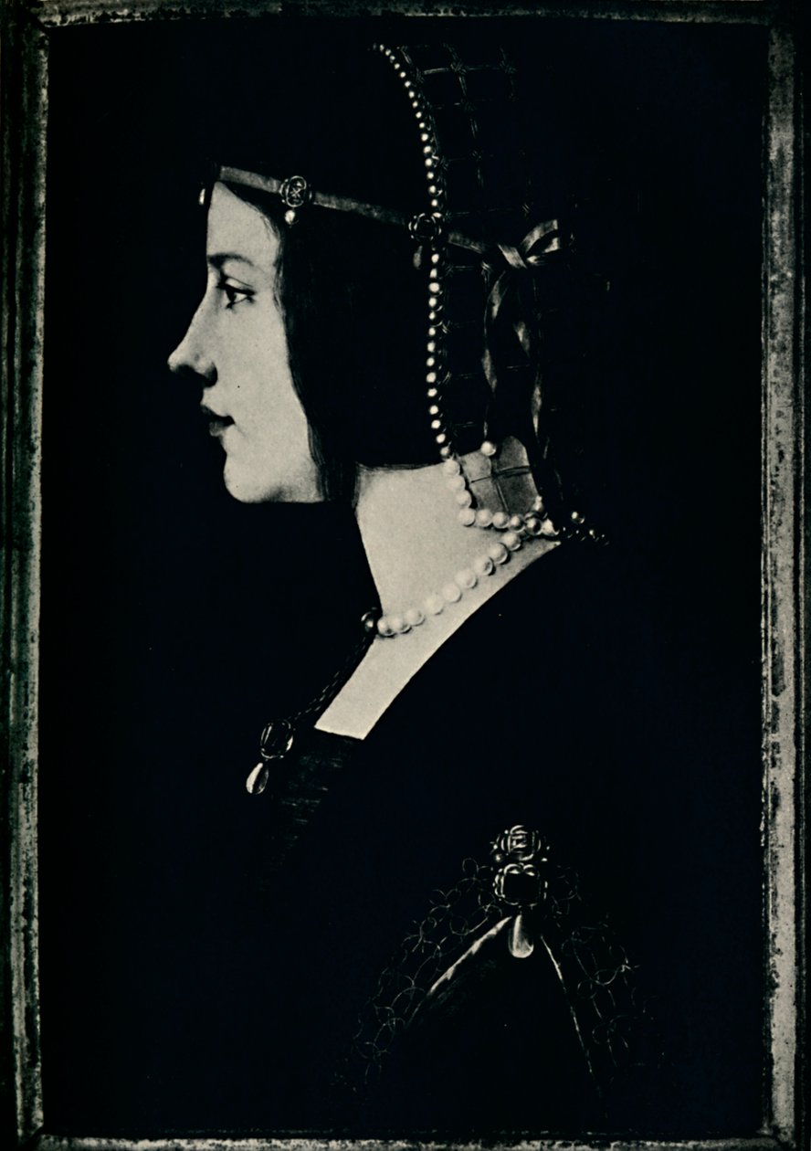 Porträt einer jungen Prinzessin, 1928 von Leonardo da Vinci