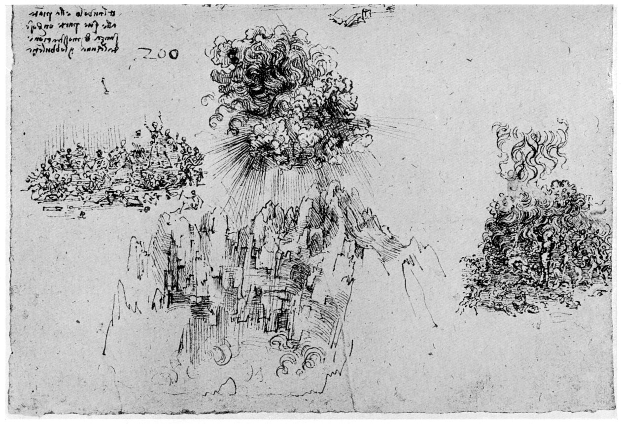 Skizze des Jüngsten Gerichts von Leonardo da Vinci