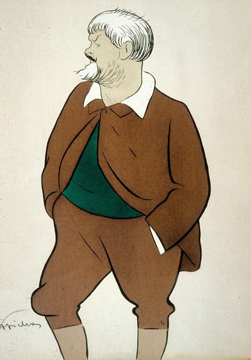 Jean Richepin (1849-1926) französischer Dichter, Zeichnung von Cappiello von Leonetto Cappiello