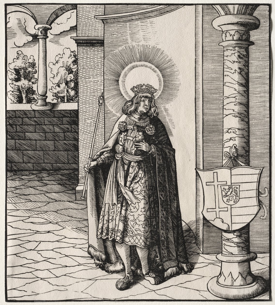 Heilige verbunden mit dem Haus Habsburg: Eine allgemeine Darstellung der Vorfahren von Kaiser Maximilian I. von Leonhard Beck