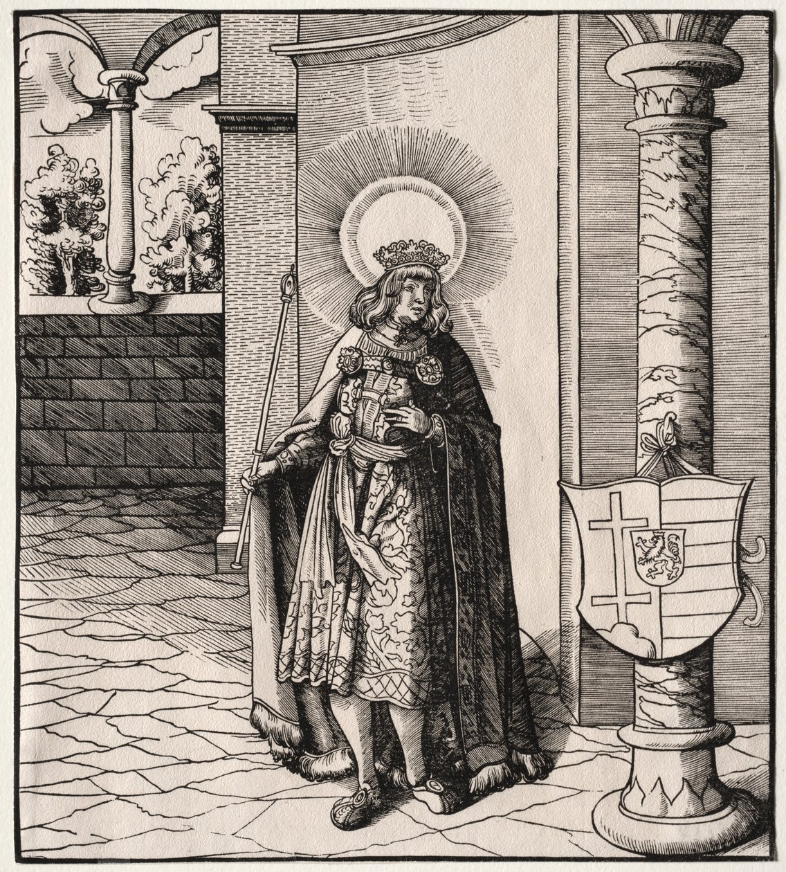 Heilige verbunden mit dem Haus Habsburg: Eine allgemeine Darstellung der Vorfahren von Kaiser Maximilian I. von Leonhard Beck