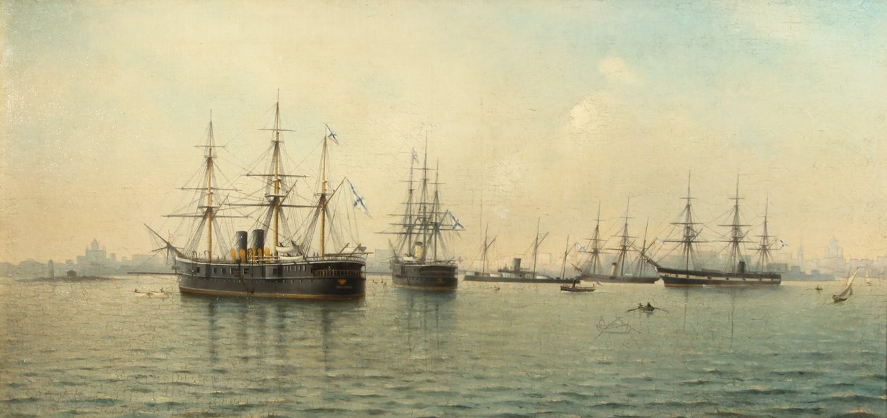 Kreuzer Minin und Kronstadt von Leonid Demyanovich Blinov
