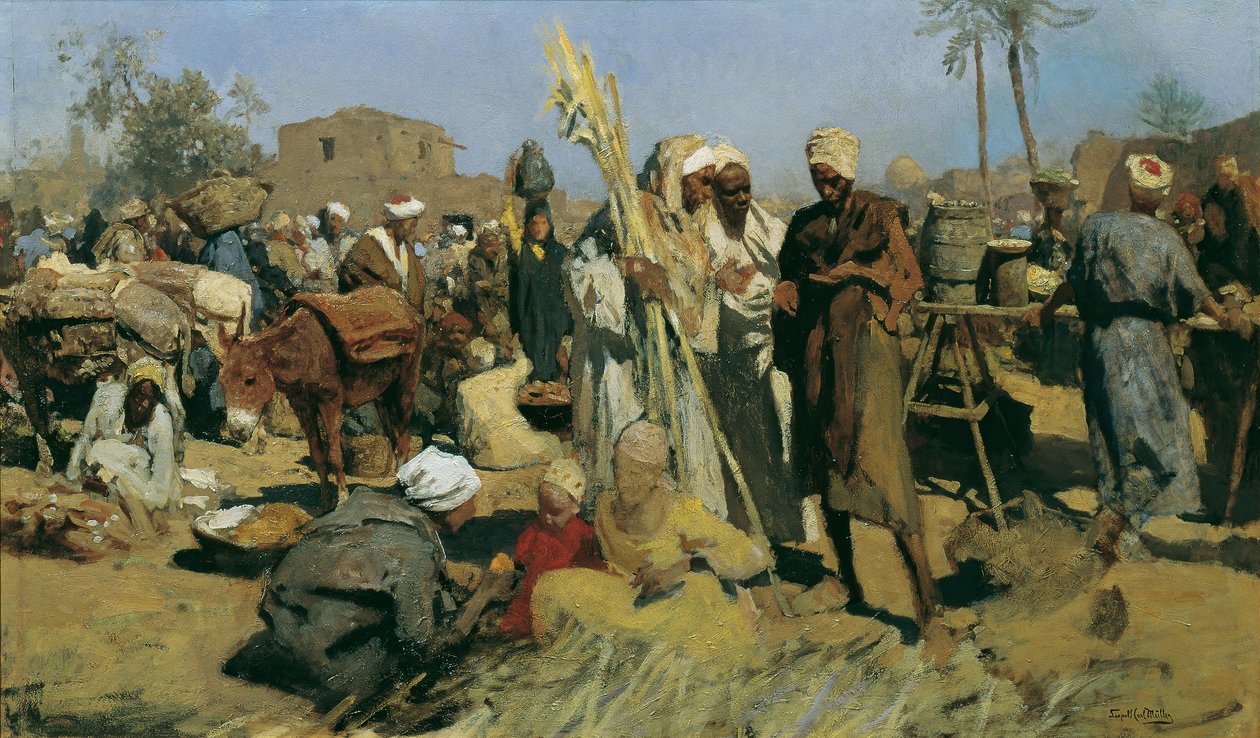 Zuckerrohrmarkt, um 1881 von Leopold Karl Muller