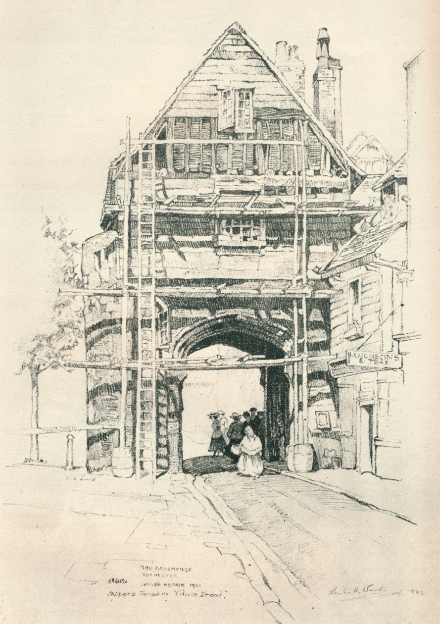 Das Torhaus Rochester, 1925 von Leslie Matthew Ward
