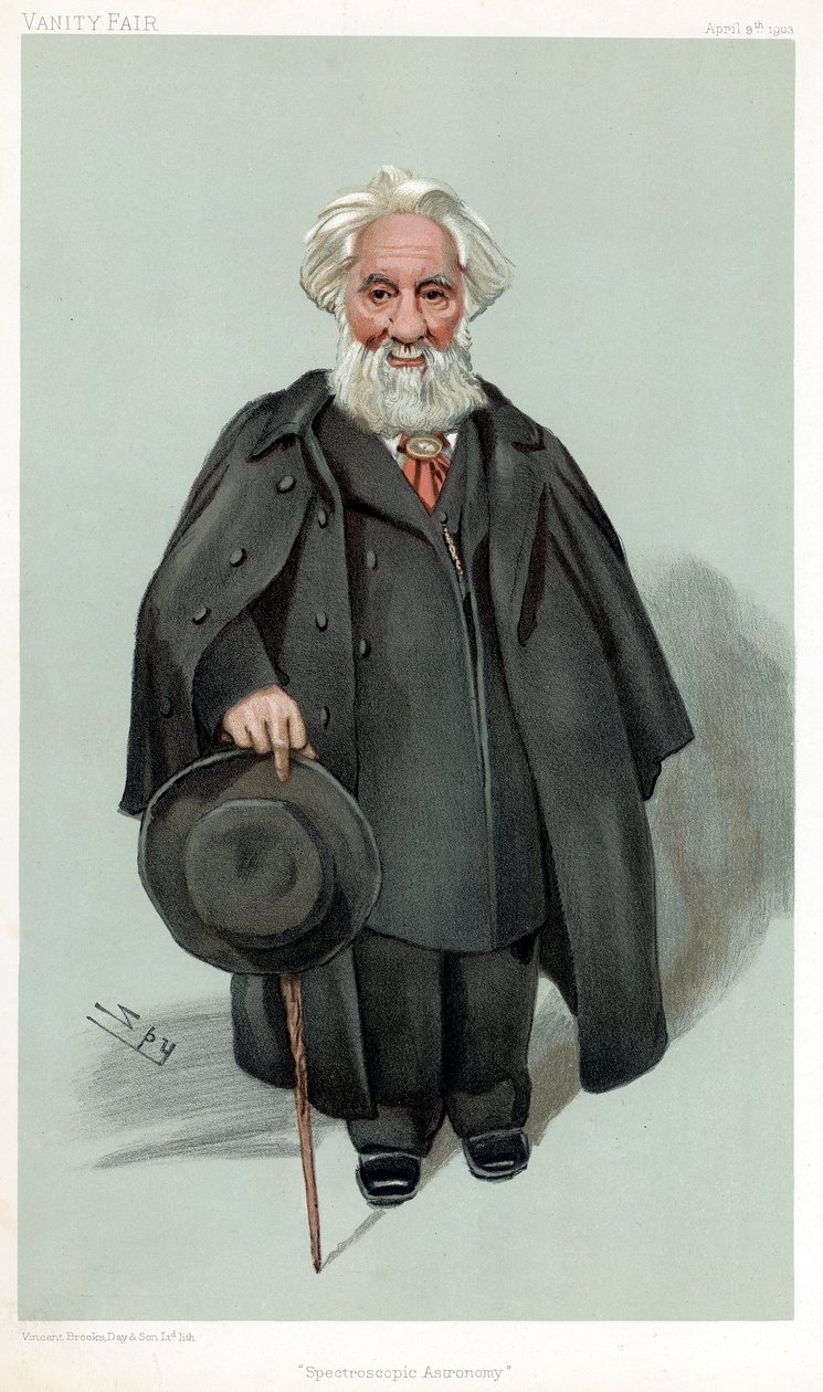 William Huggins, britischer Astronom und Spektroskopist, 1903 von Leslie Matthew Ward