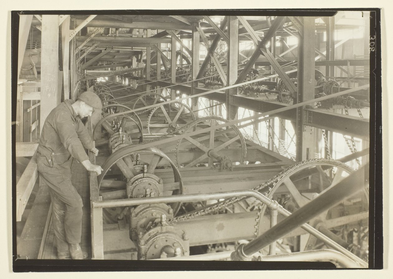 Brecherjungen werden nicht mehr benötigt, dies ist ein moderner Brecher von Lewis Wickes Hine